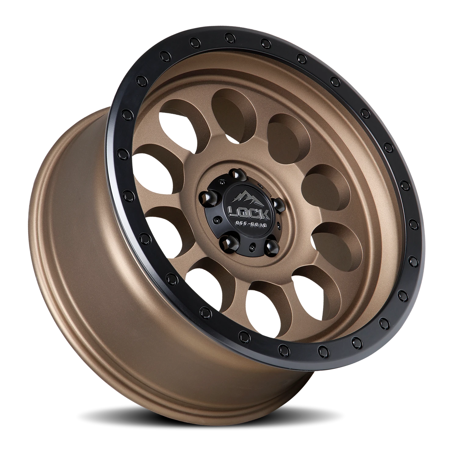 50CAL | 17X9 | 6X135 | +0 | MATTE DESERT BRONZE W MATTE BLACK RING | 50CAL-7963MRMBR - Image 2