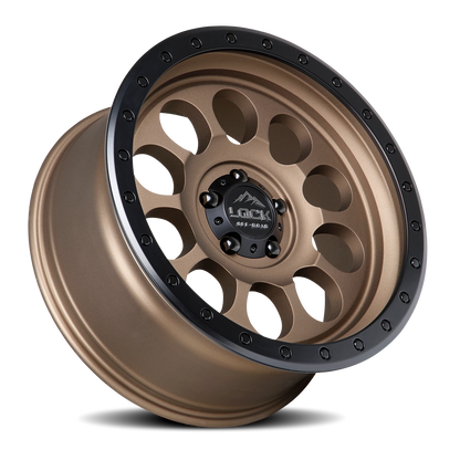 50CAL | 17X9 | 6X135 | +0 | MATTE DESERT BRONZE W MATTE BLACK RING | 50CAL-7963MRMBR - Image 2