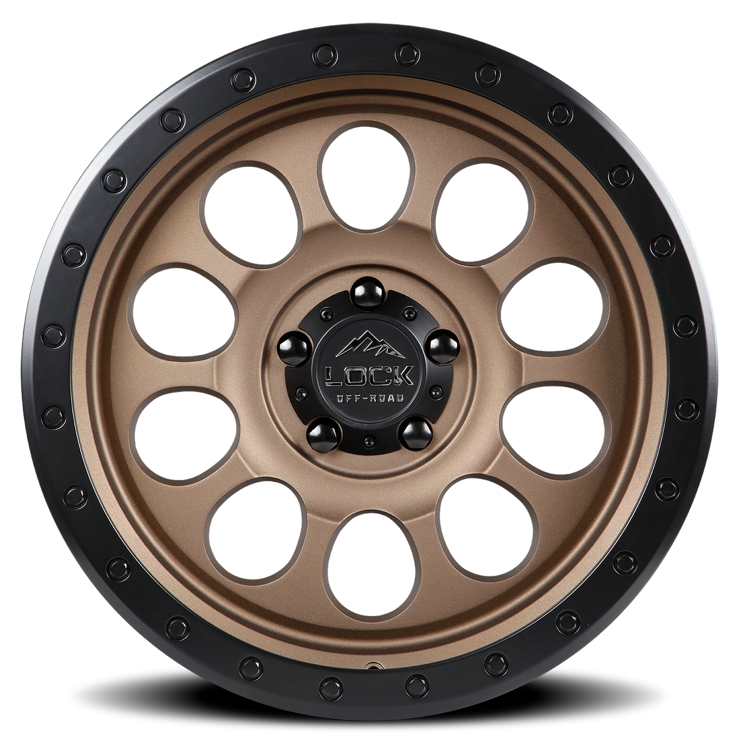 50CAL | 17X9 | 6X135 | +0 | MATTE DESERT BRONZE W MATTE BLACK RING | 50CAL-7963MRMBR - Image 3