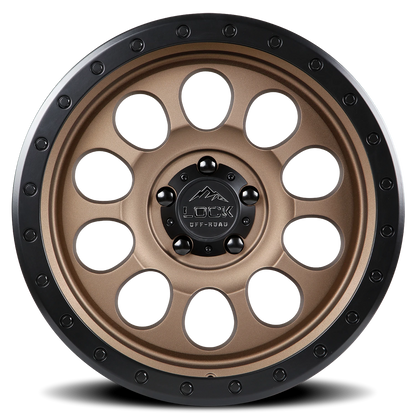 50CAL | 17X9 | 6X135 | +0 | MATTE DESERT BRONZE W MATTE BLACK RING | 50CAL-7963MRMBR - Image 3