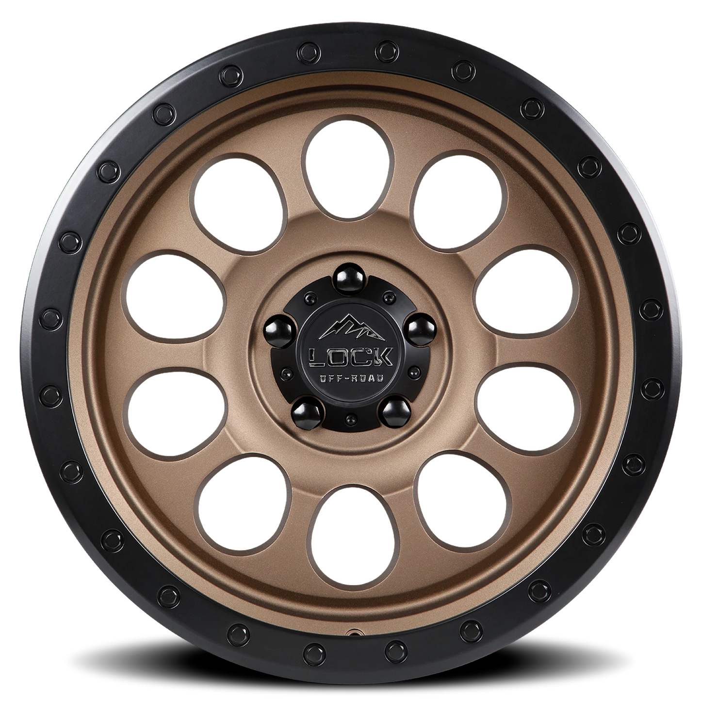 50CAL | 17X9 | 6X139.7 | -12 | MATTE DESERT BRONZE W MATTE BLACK RING | 50CAL-7969MRMBR12N - Image 3