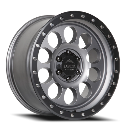 50CAL | 17X9 | 5X127 | -12 | MATTE GREY W MATTE BLACK RING | 50CAL-7957MGMBR12N