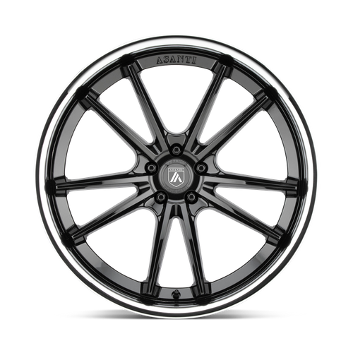 Asanti Black | ABL-23 SIGMA | 20.0x10.50 | 5X112 | 38 | GLOSS BLACK W/ CHROME LIP