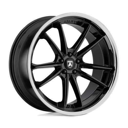 Asanti Black | ABL-23 SIGMA | 20.0x10.50 | 5X112 | 38 | GLOSS BLACK W/ CHROME LIP