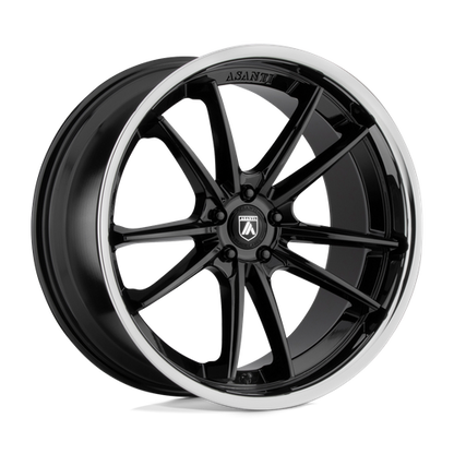Asanti Black | ABL-23 SIGMA | 20.0x10.50 | 5X112 | 38 | GLOSS BLACK W/ CHROME LIP
