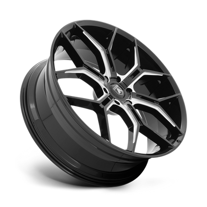 Asanti Black | ABL-38 MONARCH TRUCK | 22.0x9.50 | 6X139.7 | 20 | GLOSS BLACK MILLED