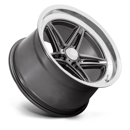 American Racing Vintage | VN514 GROOVE | 18.0x7.00 | 5X114.3 | 0 | ANTHRACITE W/ DIAMOND CUT LIP