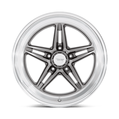 American Racing Vintage | VN514 GROOVE | 18.0x8.00 | 5X114.3 | 0 | ANTHRACITE W/ DIAMOND CUT LIP