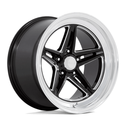 American Racing Vintage | VN514 GROOVE | 18.0x7.00 | 5X114.3 | 0 | GLOSS BLACK W/ DIAMOND CUT LIP