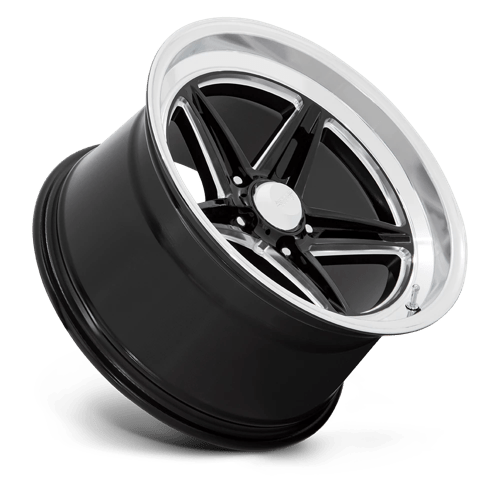 American Racing Vintage | VN514 GROOVE | 18.0x8.00 | 5X127 | 0 | GLOSS BLACK W/ DIAMOND CUT LIP