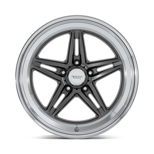 American Racing Vintage | VN514 GROOVE | 18.0x10.00 | 5X114.3 | 12 | ANTHRACITE W/ DIAMOND CUT LIP