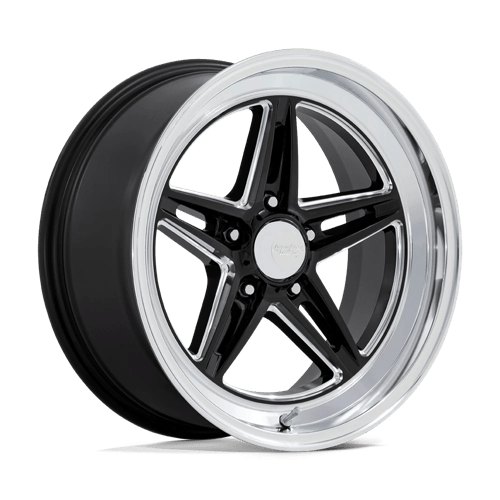 American Racing Vintage | VN514 GROOVE | 20.0x10.00 | 5X120.65 | 6 | GLOSS BLACK W/ DIAMOND CUT LIP