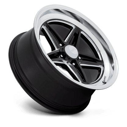 American Racing Vintage | VN514 GROOVE | 20.0x10.00 | 5X120.65 | 6 | GLOSS BLACK W/ DIAMOND CUT LIP
