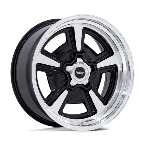 American Racing Vintage | VN517 MARAUDER | 18.0x8.00 | 5X120.65 | 0 | GLOSS BLACK MCH W/ DIA-CUT LIP