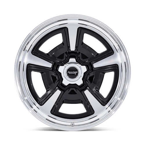 American Racing Vintage | VN517 MARAUDER | 18.0x8.00 | 5X120.65 | 0 | GLOSS BLACK MCH W/ DIA-CUT LIP