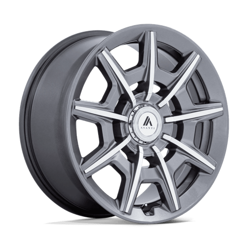 Asanti Black | AB041 ESQUIRE | 22.0x10.50 | 5X115/5X120 | 18 | GLOSS ANTHRACITE BRIGHT MACH