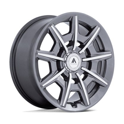 Asanti Black | AB041 ESQUIRE | 20.0x9.00 | 5X112/5X114.3 | 35 | GLOSS ANTHRACITE BRIGHT MACH