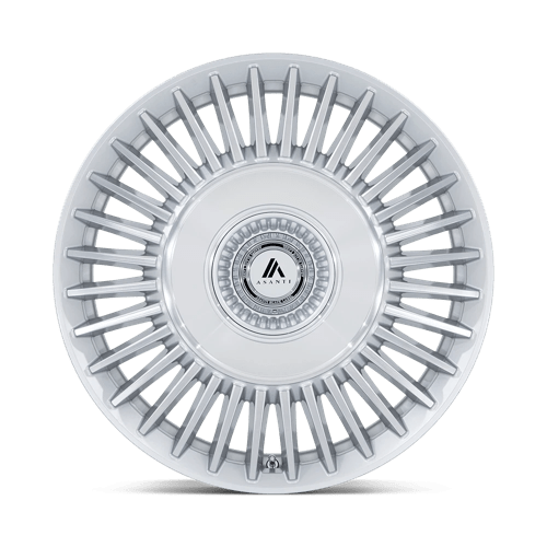 Asanti Black | AB040 TIARA | 22.0x10.50 | 5X112/5X120 | 38 | GLOSS SILVER BRIGHT MACH FACE