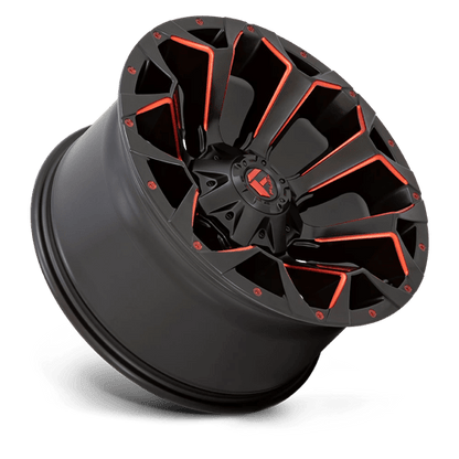 Fuel 1PC | D787 ASSAULT | 20.0x9.00 | 6X135/6X139.7 | 19 | MATTE BLACK RED MILLED