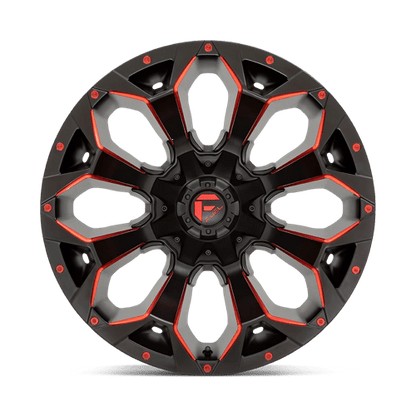 Fuel 1PC | D787 ASSAULT | 20.0x9.00 | 6X135/6X139.7 | 19 | MATTE BLACK RED MILLED
