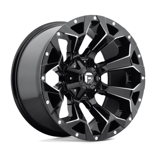 Fuel 1PC | D576 ASSAULT | 18.0x9.00 | 6X135/6X139.7 | 1 | GLOSS BLACK MILLED
