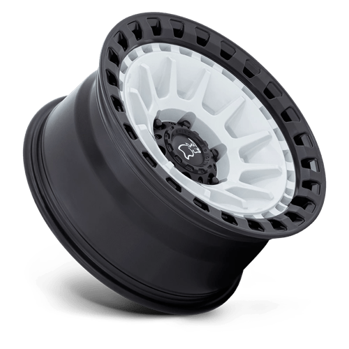 Black Rhino Hard Alloys | BARRAGE | 17.0x8.50 | 5X127 | -10 | GLOSS WHITE ON MATTE BLACK