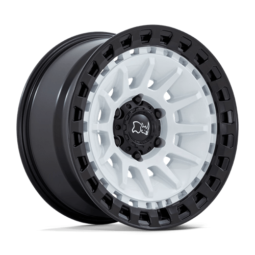 Black Rhino Hard Alloys | BARRAGE | 18.0x9.00 | 6X139.7 | 0 | GLOSS WHITE ON MATTE BLACK