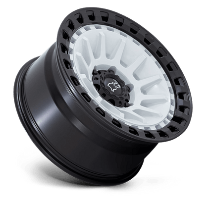Black Rhino Hard Alloys | BARRAGE | 18.0x9.00 | 6X139.7 | 0 | GLOSS WHITE ON MATTE BLACK