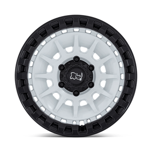 Black Rhino Hard Alloys | BARRAGE | 18.0x9.00 | 6X139.7 | 0 | GLOSS WHITE ON MATTE BLACK