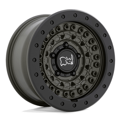 Black Rhino Hard Alloys | BARRICADE | 20.0x9.00 | 6X139.7 | 0 | OLIVE DRAB GREEN W/ BLK ROCK