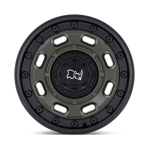 Black Rhino Hard Alloys | ATLAS | 18.0x9.00 | BLANK | 0 | OLIVE DRAB GREEN W/ BLACK LIP
