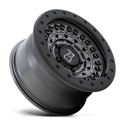 Black Rhino Hard Alloys | BARRICADE | 17.0x8.50 | 6X114.3 | 0 | GUN BLACK W/ BLACK ROCK GUARD