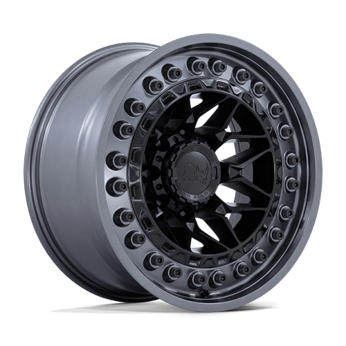 Black Rhino Hard Alloys | ALPHA | 20.0x10.00 | 5X127 | -18 | MATTE BLACK W/ GUNMETAL LIP