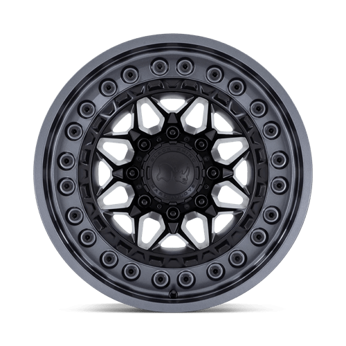 Black Rhino Hard Alloys | ALPHA | 18.0x9.00 | 8X170 | 20 | MATTE BLACK W/ GUNMETAL LIP