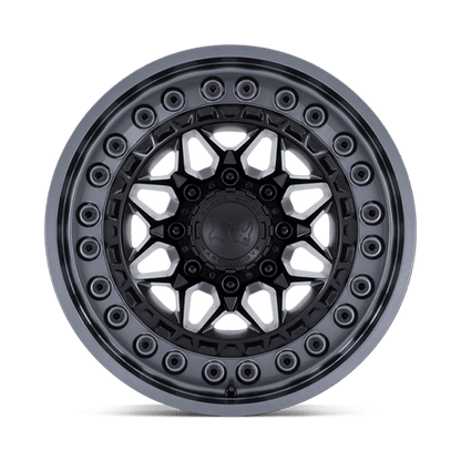 Black Rhino Hard Alloys | ALPHA | 17.0x9.00 | 6X135 | 0 | MATTE BLACK W/ GUNMETAL LIP