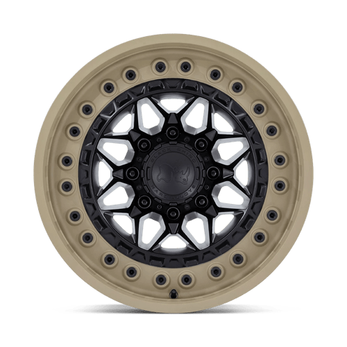 Black Rhino Hard Alloys | ALPHA | 17.0x9.00 | 6X139.7 | 0 | MATTE BLACK W/ SAND LIP