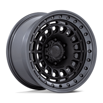 Black Rhino Hard Alloys | BR014 SAHARA | 17.0x9.00 | 5X127 | 0 | MATTE BLACK W/ GUNMETAL LIP
