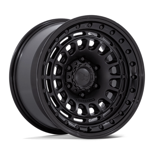 Black Rhino Hard Alloys | BR014 SAHARA | 17.0x9.00 | 6X139.7 | 0 | MATTE BLACK W/ GLOSS BLACK LIP
