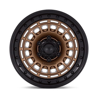 Black Rhino Hard Alloys | BR014 SAHARA | 17.0x9.00 | 6X135 | -12 | MATTE BRONZE W GLOSS BLACK LIP