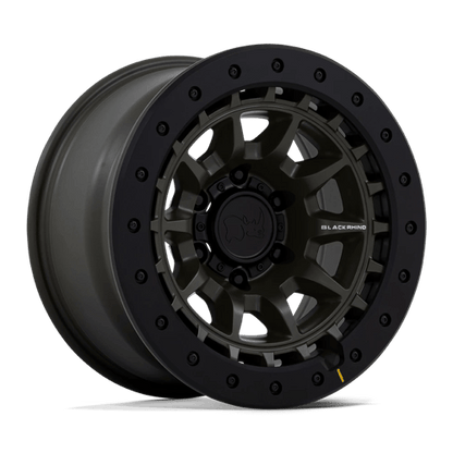 Black Rhino Hard Alloys | BR016 TUSK | 17.0x8.50 | 6X139.7 | -10 | OLIVE DRAB GREEN