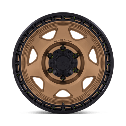 Black Rhino Hard Alloys | BR018 VOYAGER | 17.0x8.50 | 6X114.3 | 0 | MATTE BRONZE W/ M-BLACK LIP