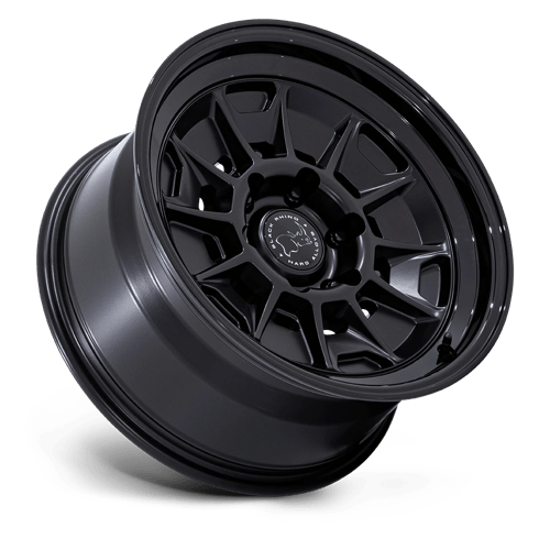 Black Rhino Hard Alloys | BR021 MONDO | 17.0x8.50 | 6X139.7 | 20 | MATTE BLACK W/ GLOSS BLACK LIP