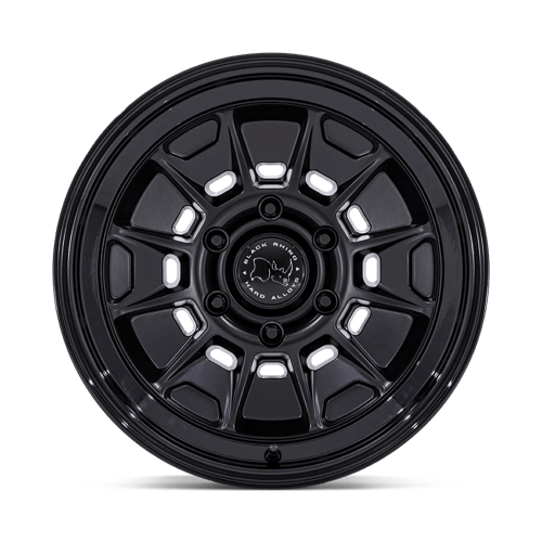 Black Rhino Hard Alloys | BR021 MONDO | 17.0x8.50 | 6X139.7 | 20 | MATTE BLACK W/ GLOSS BLACK LIP