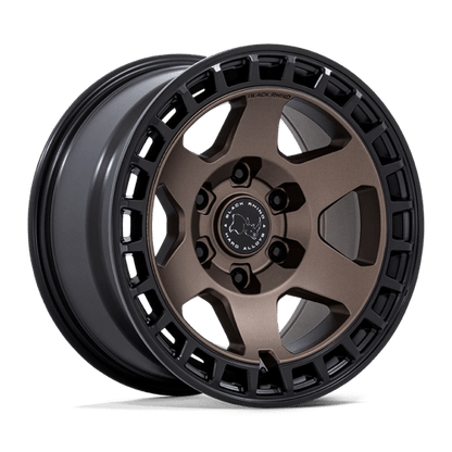 Black Rhino Hard Alloys | BR022 BAHARI | 17.0x8.50 | 6X139.7 | 0 | BURNT BRONZE W/ MATTE BLK-LP