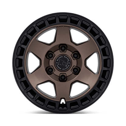 Black Rhino Hard Alloys | BR022 BAHARI | 17.0x8.50 | 5X114.3 | 25 | BURNT BRONZE W/ MATTE BLK-LP