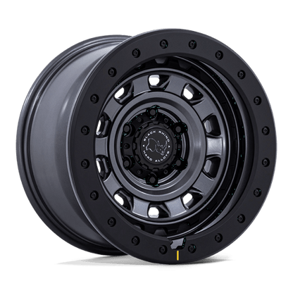 Black Rhino Hard Alloys | BR023 XPLORER | 17.0x9.00 | 6X139.7 | 12 | MATTE GUNMETAL W/ MATTE BLK-LP