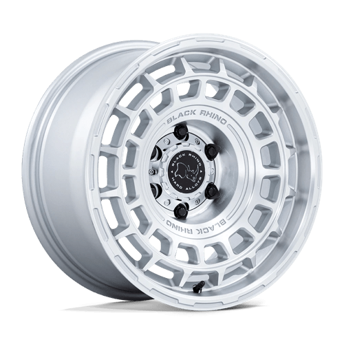 Black Rhino Hard Alloys | BR024 AWOL | 20.0x8.50 | 6X139.7 | 12 | SILVER W/ MACHINED FACE