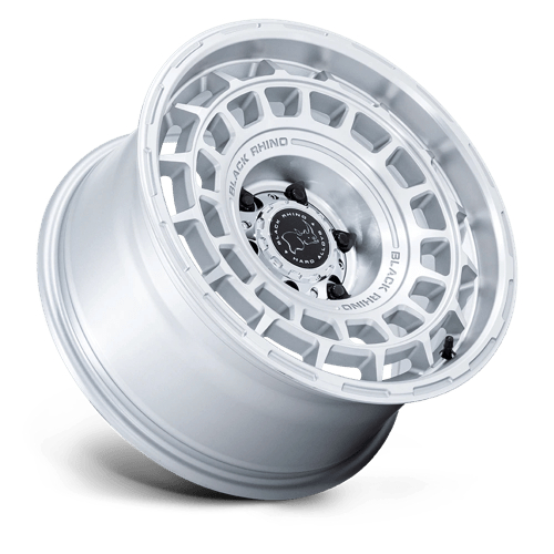Black Rhino Hard Alloys | BR024 AWOL | 20.0x8.50 | 5X114.3 | 25 | SILVER W/ MACHINED FACE
