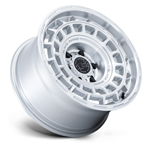 Black Rhino Hard Alloys | BR024 AWOL | 20.0x8.50 | 5X120 | 25 | SILVER W/ MACHINED FACE