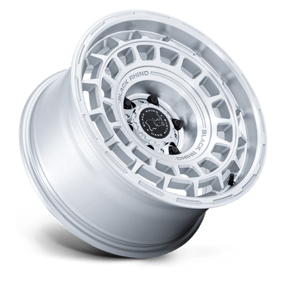 Black Rhino Hard Alloys | BR024 AWOL | 17.0x8.50 | 5X114.3 | 25 | SILVER W/ MACHINED FACE